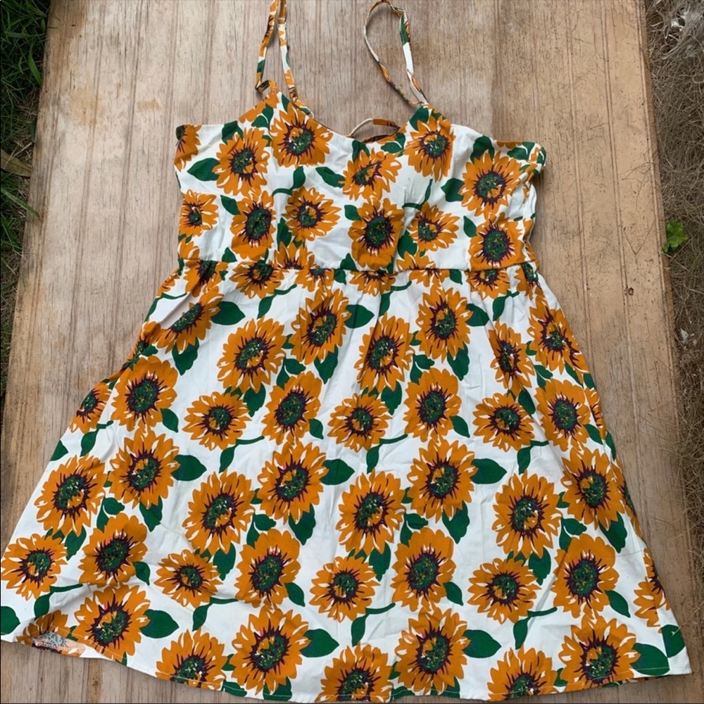 Sunflower dress 2X